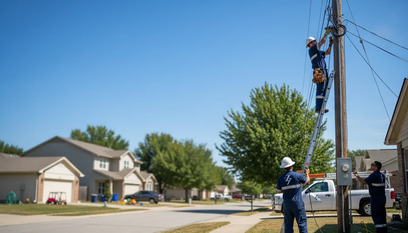 Residential electrician providing installation services in Eustis, ME